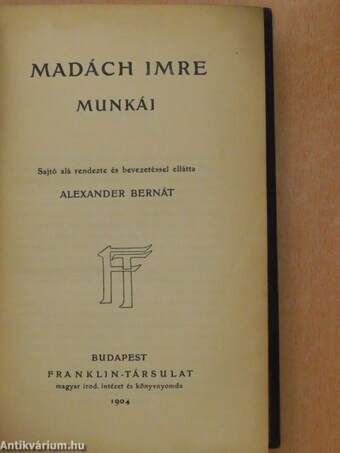 Madách Imre munkái