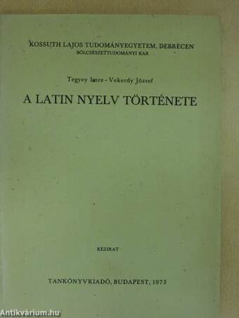 A latin nyelv története