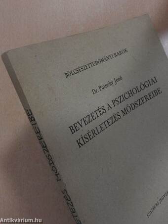 Bevezetés a pszichológiai kísérletezés módszereibe