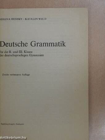 Deutsche Grammatik II-III.