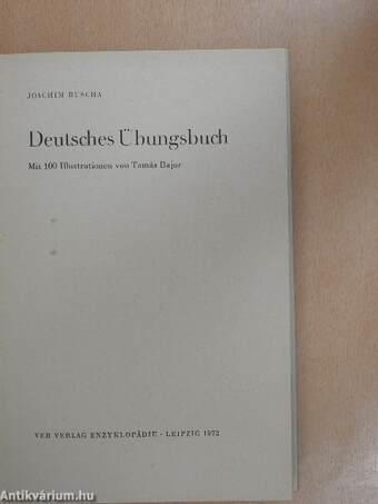 Deutsches Übungsbuch