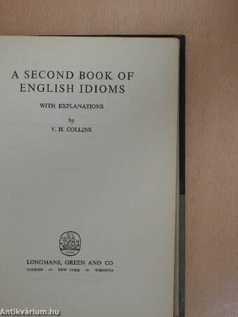 A Second Book of English Idioms