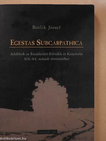 Egestas Subcarpathica (dedikált példány)