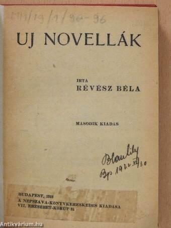 Uj novellák