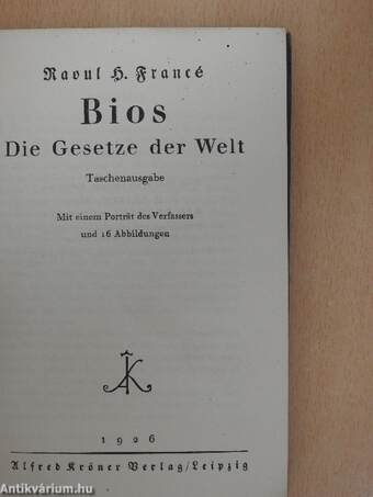 Bios - Die Gesetze der Welt