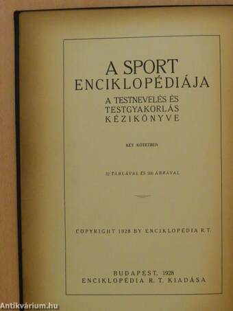 A sport enciklopédiája I. (töredék)