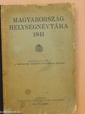 Magyarország helységnévtára 1941