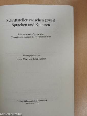 Schriftsteller zwischen (zwei) Sprachen und Kulturen