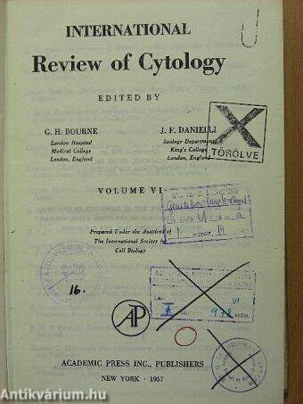 International Review of Cytology VI.