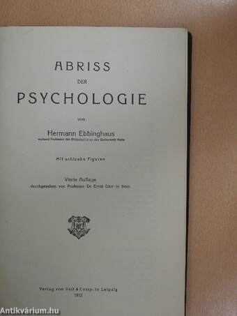 Abriss der Psychologie