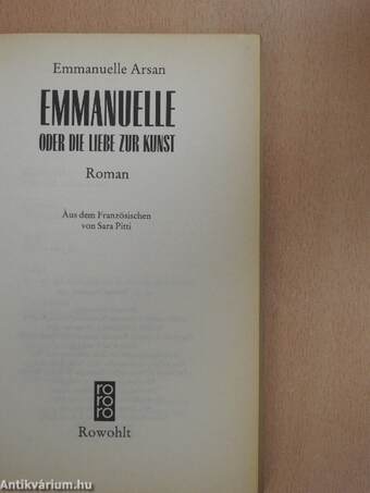 Emmanuelle oder die Liebe zur Kunst