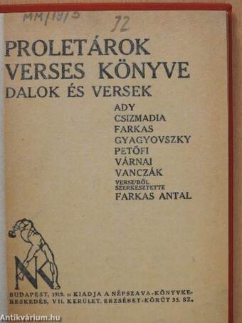 Proletárok verses könyve