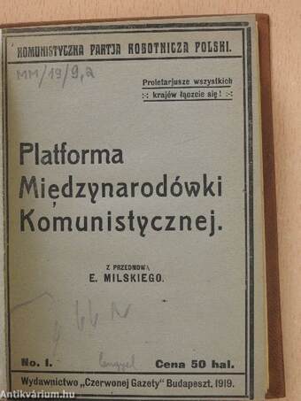 Platforma Miedzynarodówki Komunistycznej