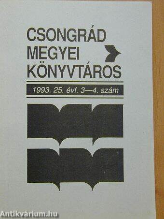 Csongrád megyei könyvtáros 1993/3-4.