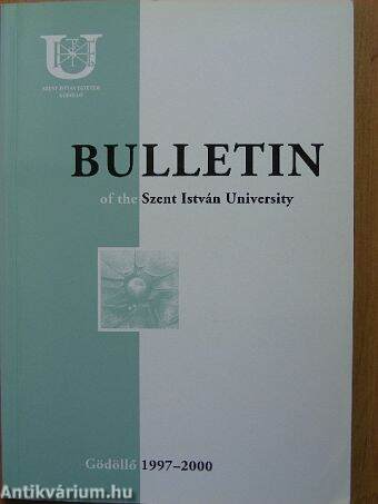 Bulletin of the Szent István University 1997-2000.