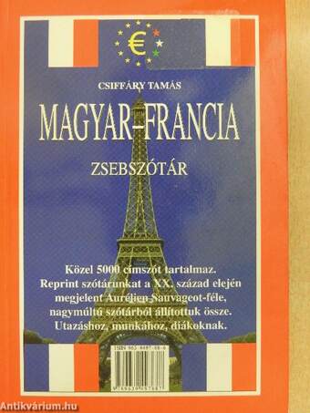 Francia-magyar, magyar-francia zsebszótár