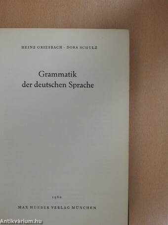 Grammatik der deutschen Sprache