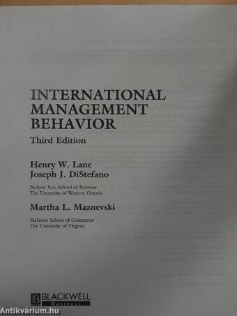 International Management Behavior