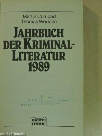 Jahrbuch der Kriminal-Literatur 1989