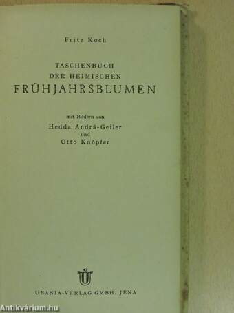 Taschenbuch der heimischen Frühjahrsblumen