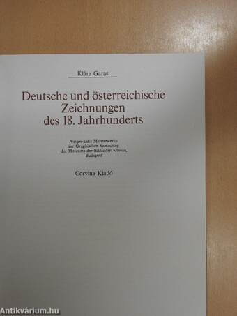 Deutsche und österreichische Zeichnungen des 18. Jahrhunderts