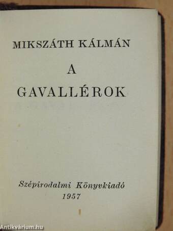 A gavallérok (minikönyv)