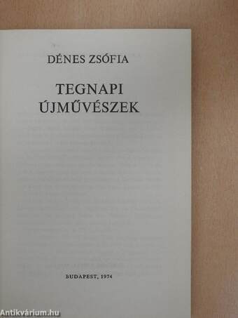 Tegnapi újművészek