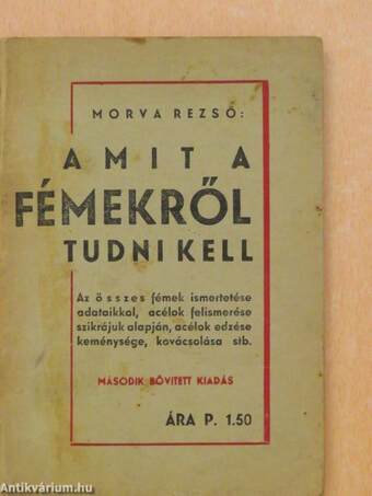 Amit a fémekről tudni kell