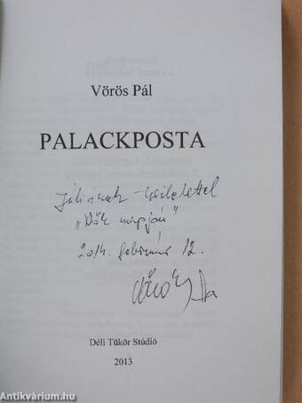 Palackposta (dedikált példány)