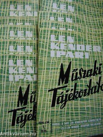 Len, Kender Ipari Műszaki Tájékoztató 1978. (nem teljes évfolyam)