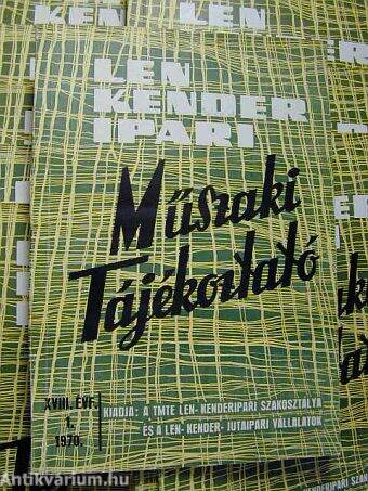 Len, Kender Ipari Műszaki Tájékoztató 1970. (nem teljes évfolyam)