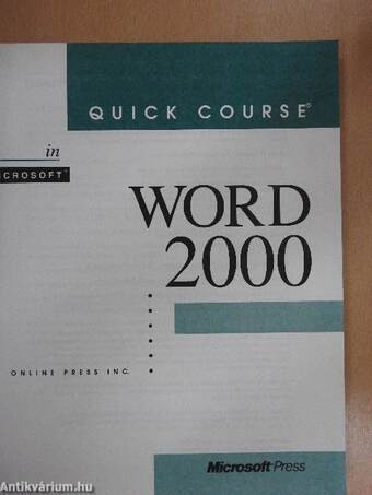 Quick course in Microsoft Word 2000