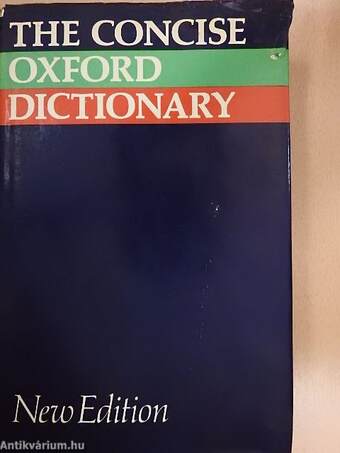 The Concise Oxford Dictionary of Current English