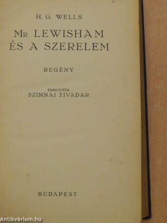 Mr. Lewisham és a szerelem