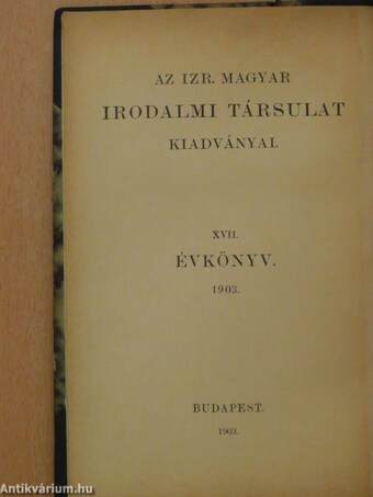 Évkönyv 1903.