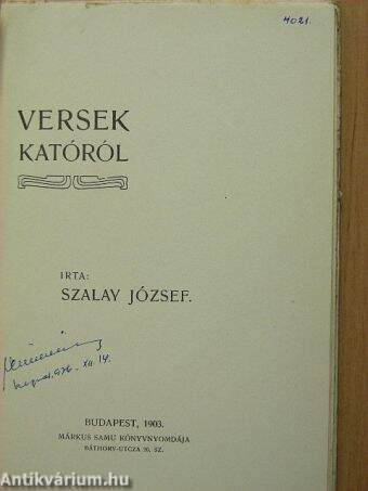 Versek Katóról