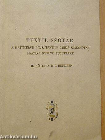 Textil szótár II.