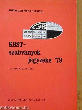 KGST-szabványok jegyzéke '79