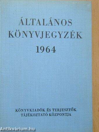 Általános könyvjegyzék 1964.