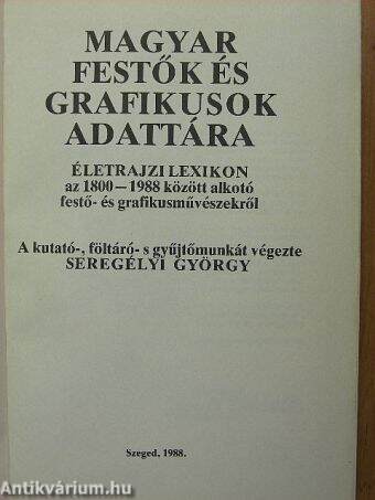 Magyar festők és grafikusok adattára