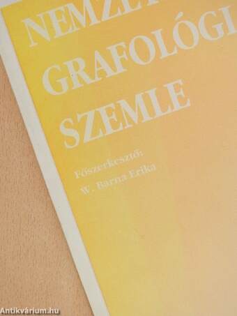 Nemzetközi Grafológiai Szemle 1995. július (dedikált példány)