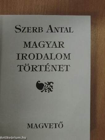 Magyar irodalomtörténet