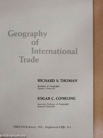 Geography of International Trade