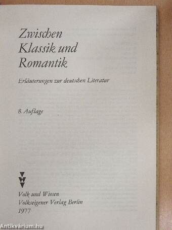 Zwischen Klassik und Romantik