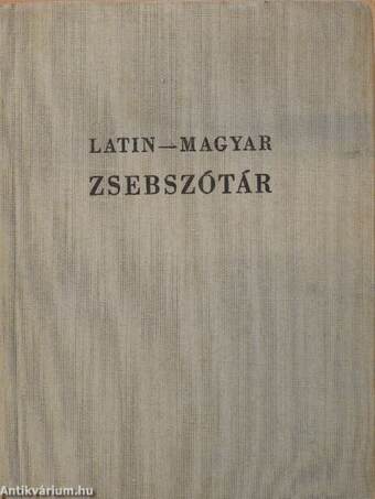 Latin-magyar zsebszótár I.