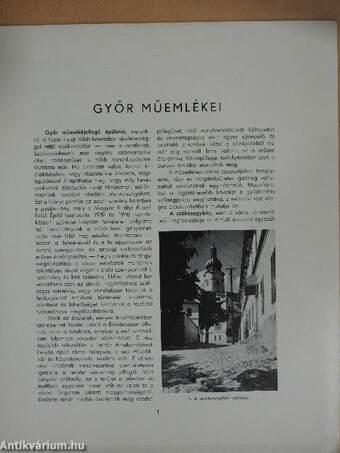 A Magyar Királyi Állami Felső Épitő Ipariskola 1939-40. évi szünidei felvételei, győri műemlékek XI.