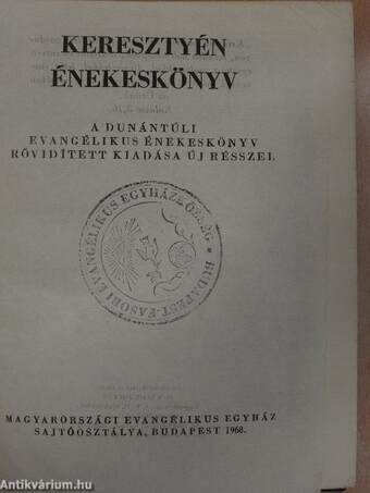 Keresztyén énekeskönyv