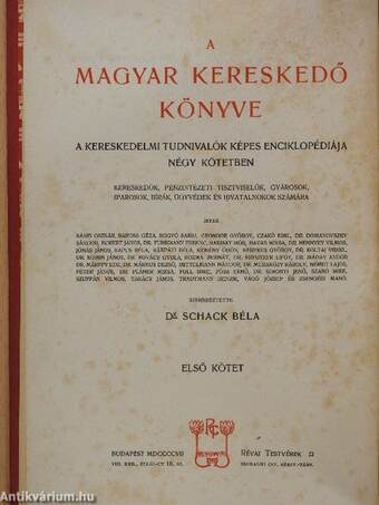 A magyar kereskedő könyve I.