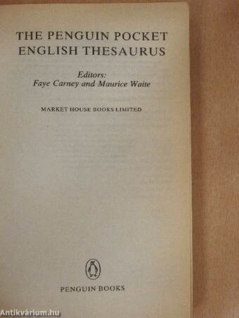 The Penguin Pocket English Thesaurus