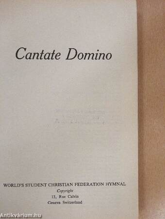 Cantate Domino